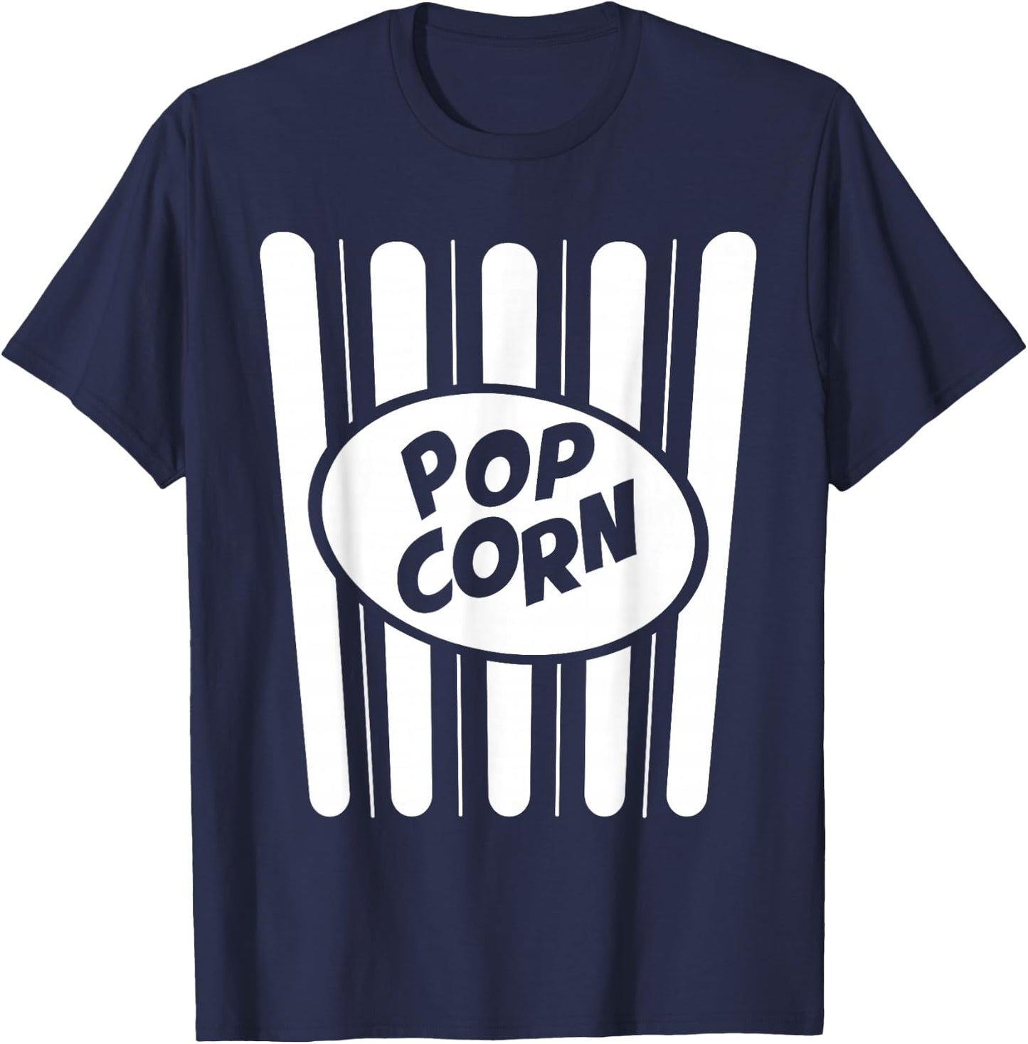 Halloween Costume Popcorn T-Shirt - T-Shirt | Navy