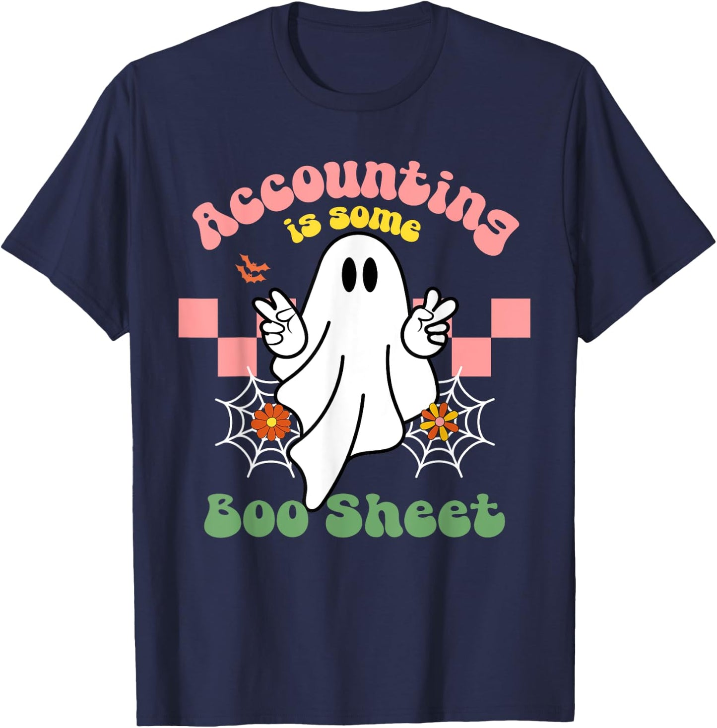 This Is Boo Sheet Accounting Halloween Costume Men Women T-Shirt - T-Shirt | Navy