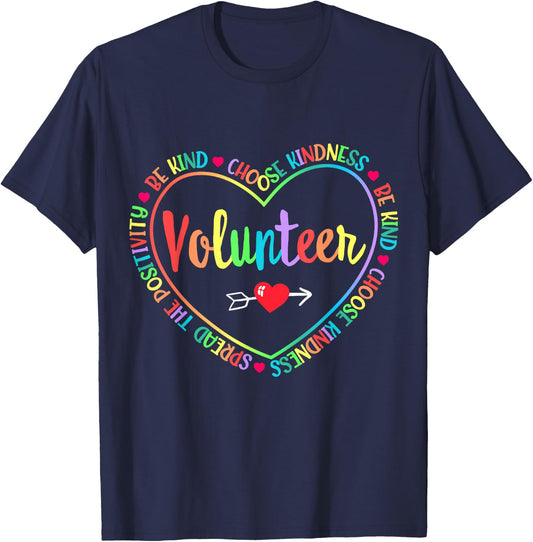 Cute Volunteer Volunteering Staff Uniform Event Church Group T-Shirt - T-Shirt | Navy