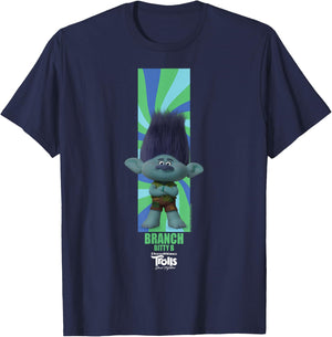 DreamWorks Trolls Band Together BroZone Branch T-Shirt - T-Shirt | Navy