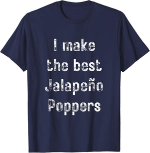 Best Jalapeño Poppers T-Shirt - T-Shirt | Navy