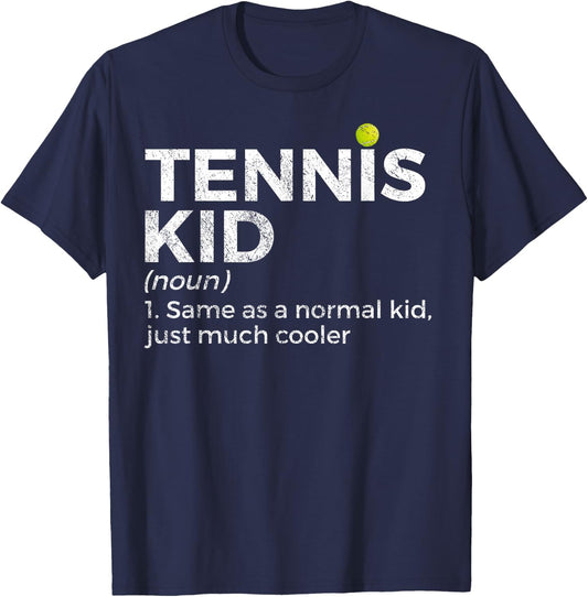 Funny Tennis Kid Definition Tennis Player T-Shirt - T-Shirt | Navy