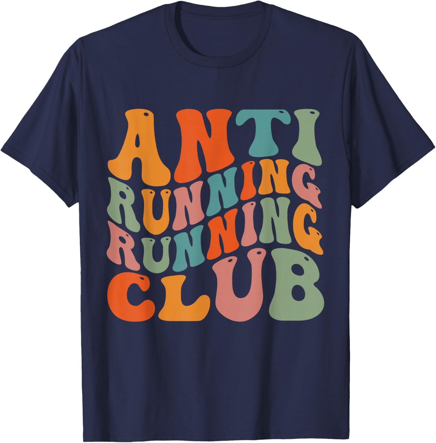 Anti Running Running Club T-Shirt - T-Shirt | Navy