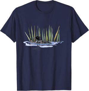 Three Happy Loons T-Shirt - T-Shirt | Navy