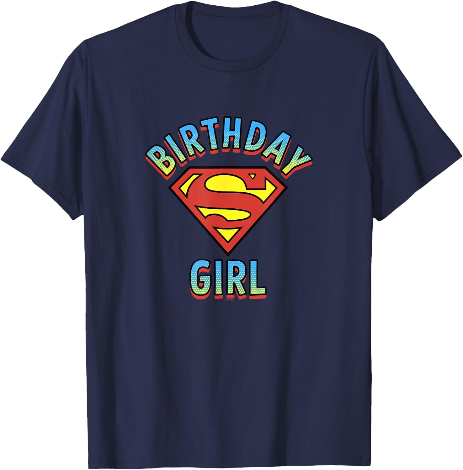 DC Comics Justice League Superman Birthday Girl T-Shirt - T-Shirt | Navy