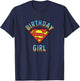DC Comics Justice League Superman Birthday Girl T-Shirt - T-Shirt | Navy