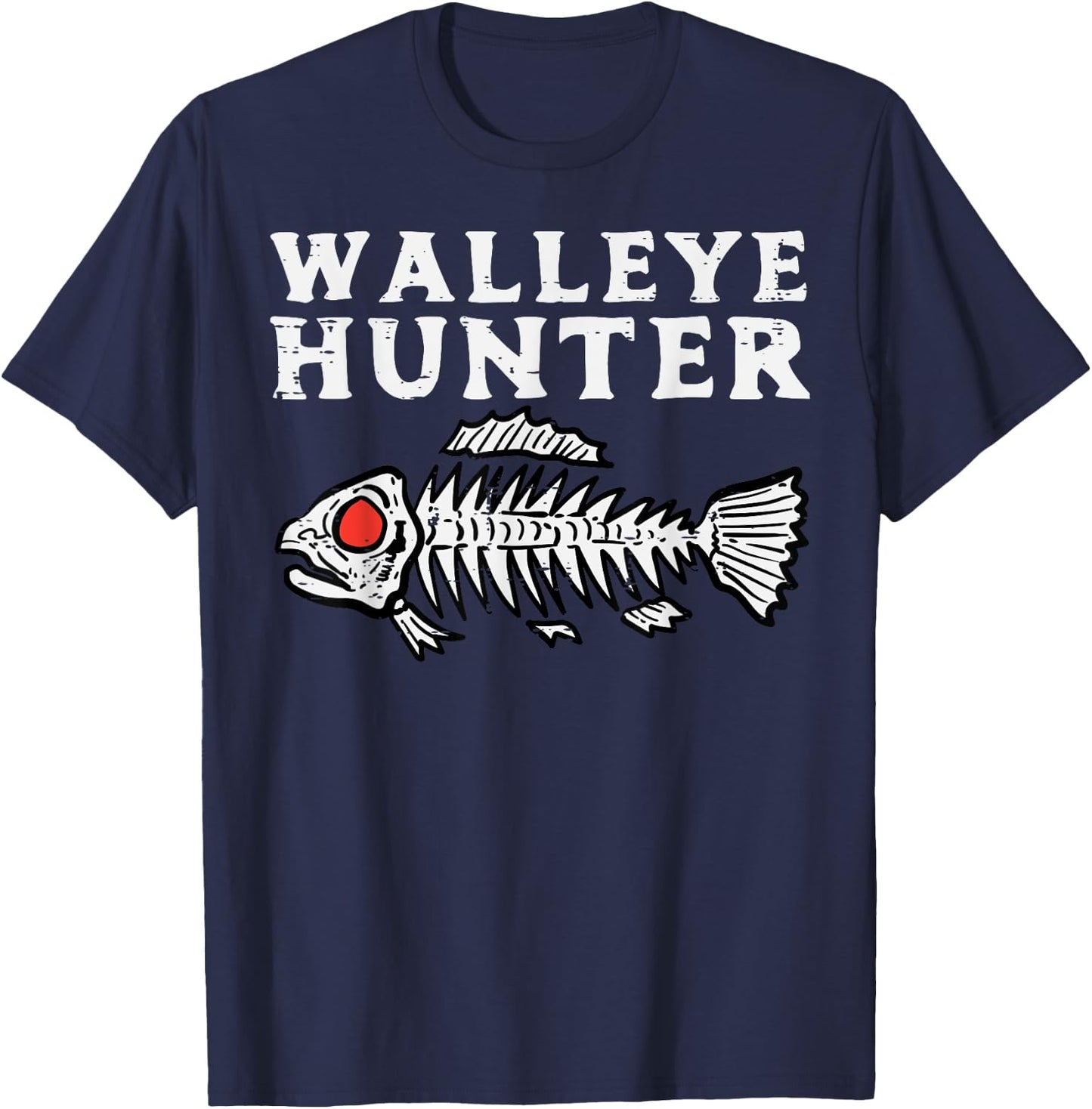 Walleye Hunter Fishing Fish Lover Fisherman Men Women Kids T-Shirt - T-Shirt | Navy