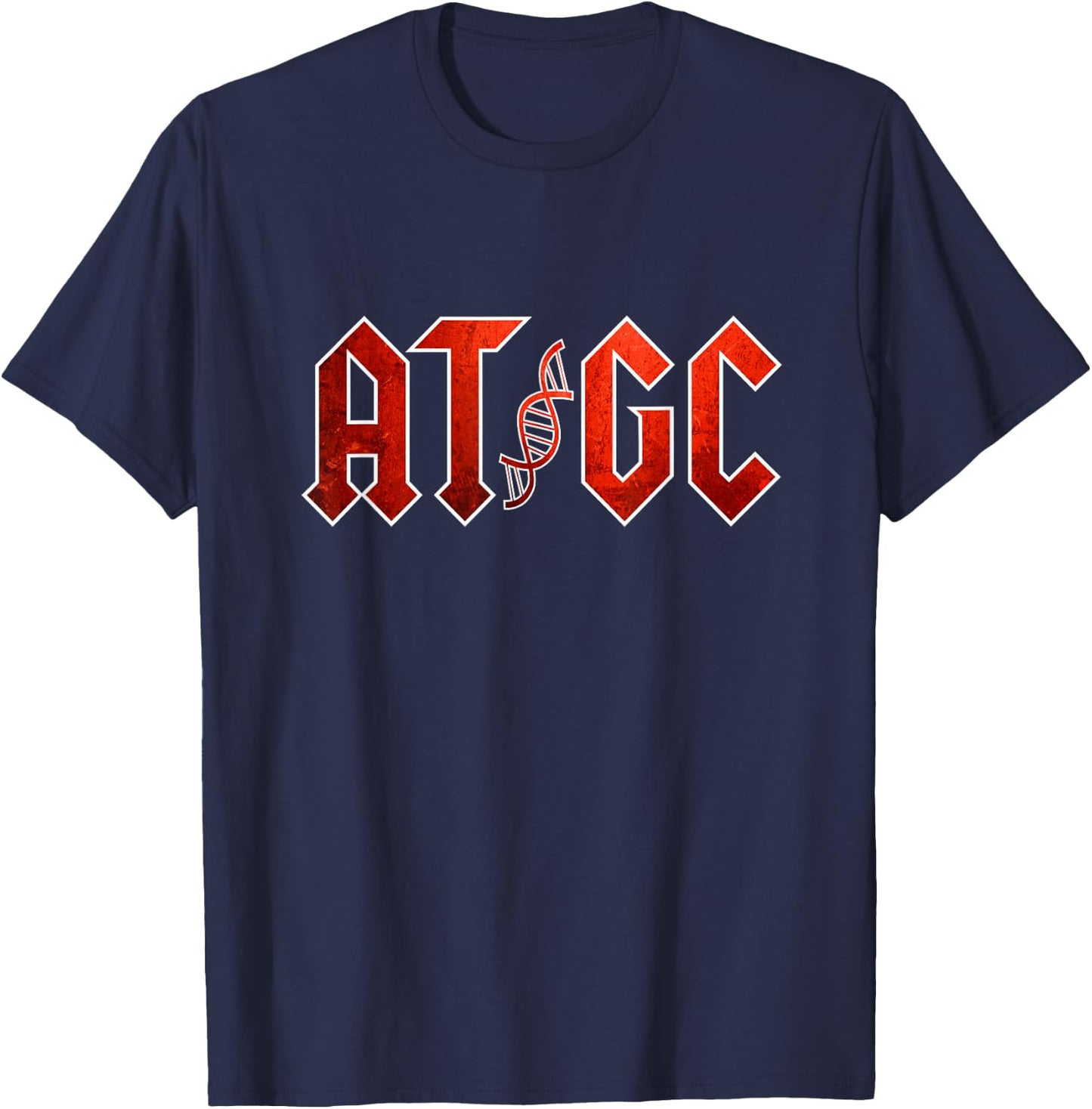 Funny Science Teacher Gift DNA ATGC T Shirt T-Shirt - T-Shirt | Navy