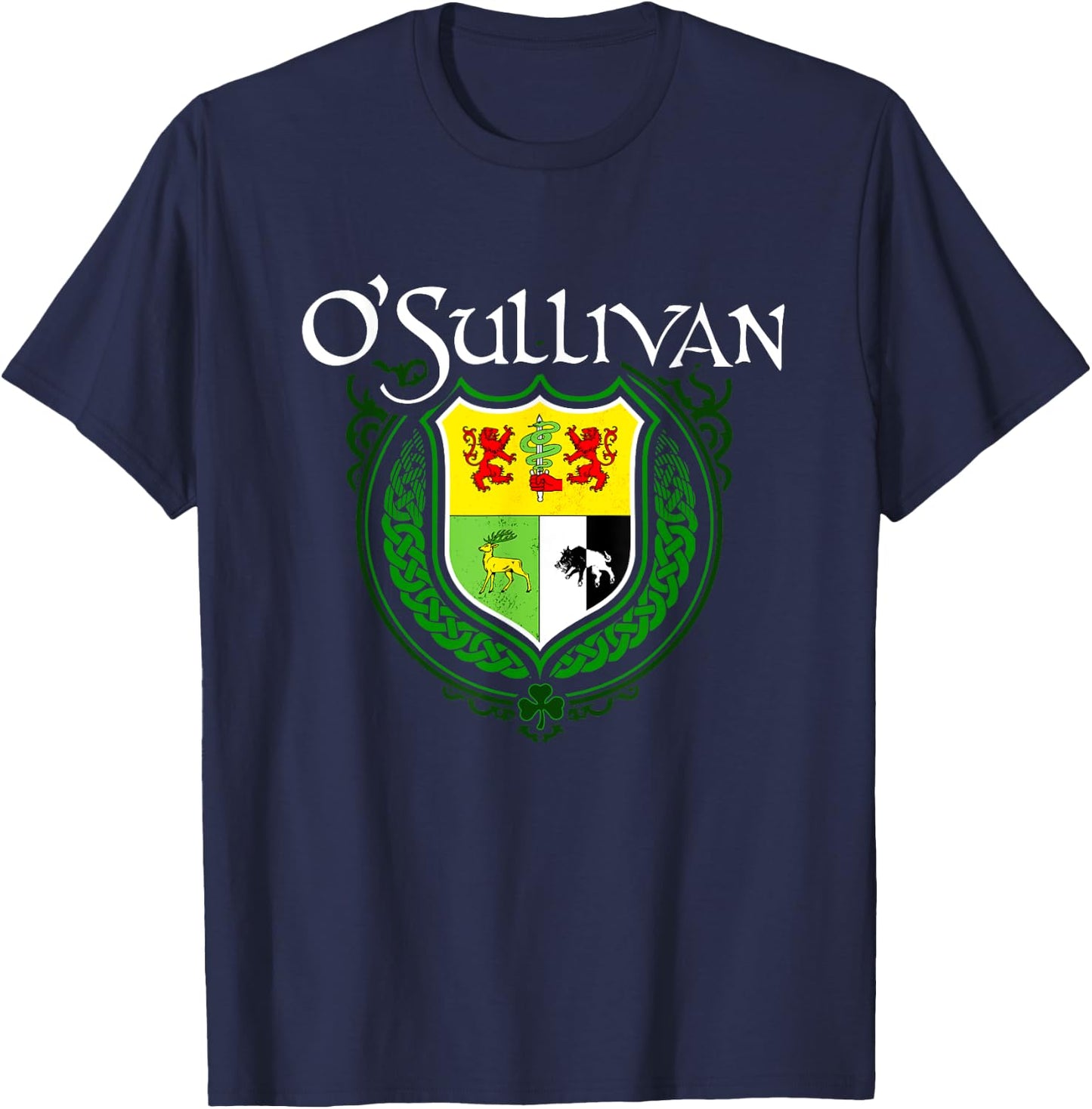 O'Sullivan Surname Irish Clan Tartan Badge Ireland T-Shirt - T-Shirt | Navy