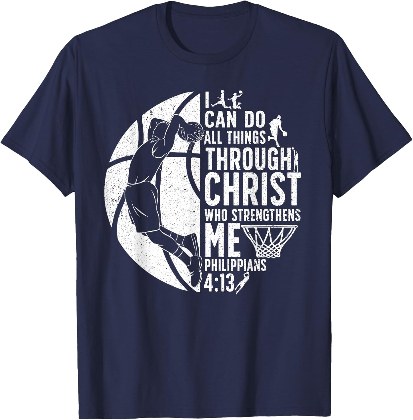 Cool Basketball Women Sport Game Basketball Player T-Shirt - T-Shirt | Navy