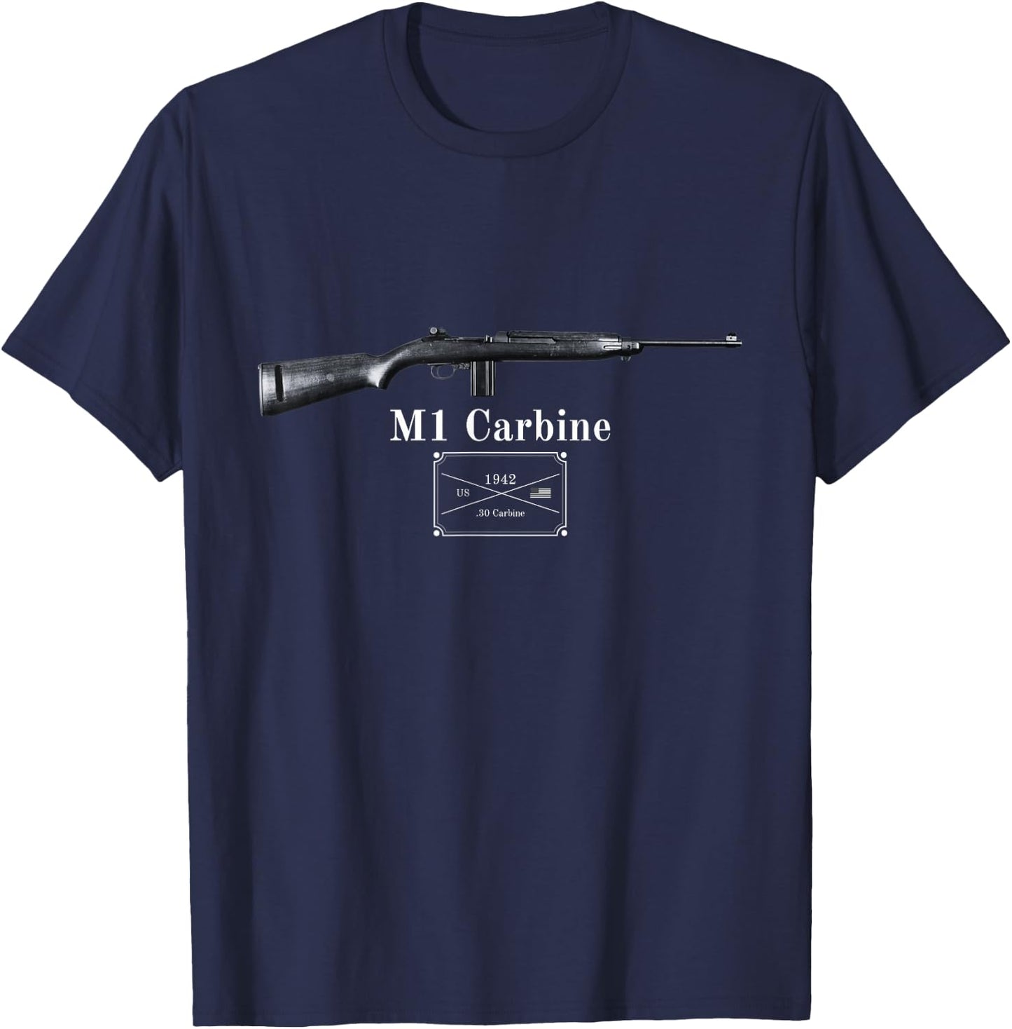M1 Carbine Accessories / US Army Gun / Ordonnance Rifle T-Shirt - T-Shirt | Navy