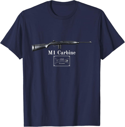 M1 Carbine Accessories / US Army Gun / Ordonnance Rifle T-Shirt - T-Shirt | Navy
