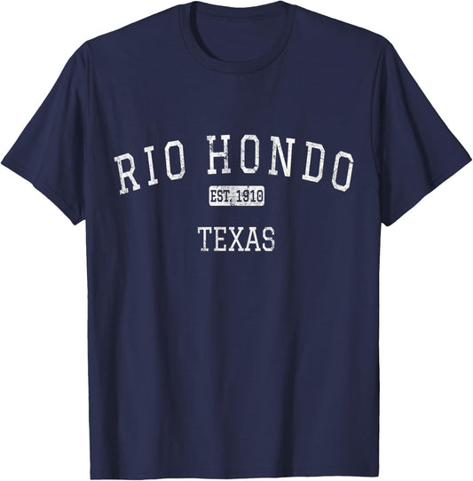 Rio Hondo Texas TX Vintage T-Shirt - T-Shirt | Navy