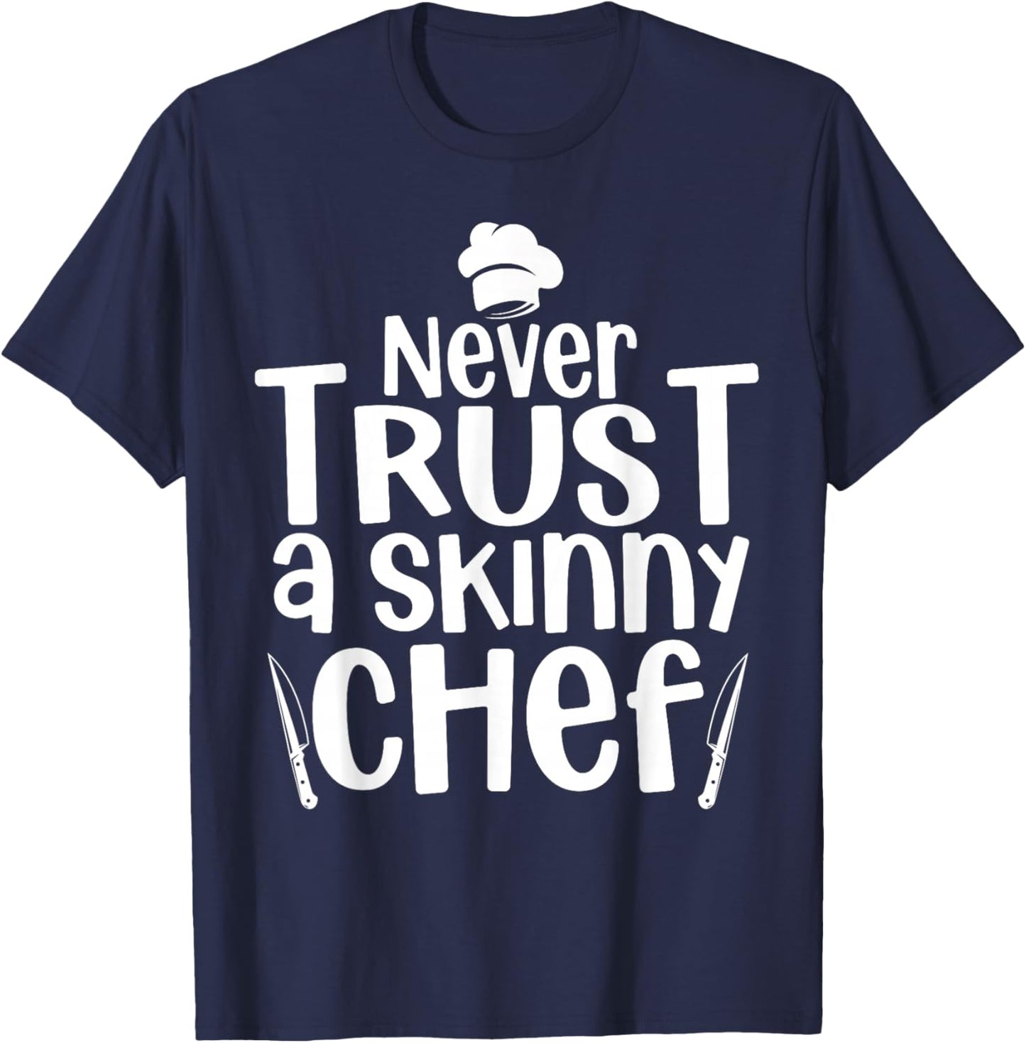 Funny Chef Design Women Culinary Chef Cook Cooking T-Shirt - T-Shirt | Navy