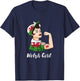 Welsh Girl Strong Woman Welsh Dragon Welsh Flag Wales T-Shirt - T-Shirt | Navy