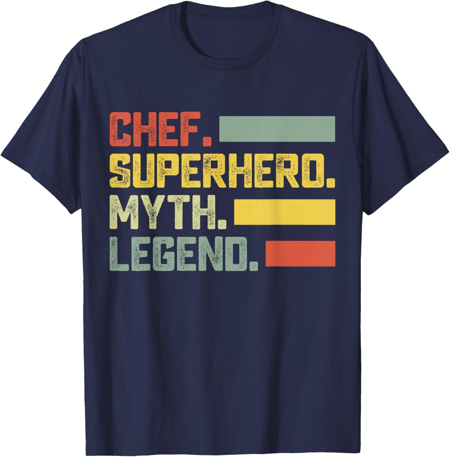 Chef Superhero Myth Legend - Chef T-Shirt - T-Shirt | Navy
