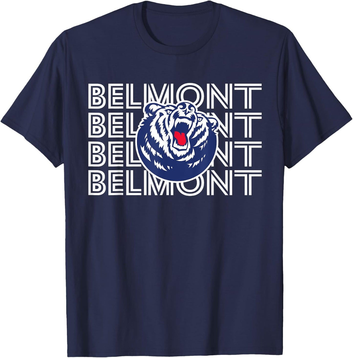 Belmont Bruins | Official NCAA Merch | NCAFBEL01 T-Shirt - T-Shirt | Navy