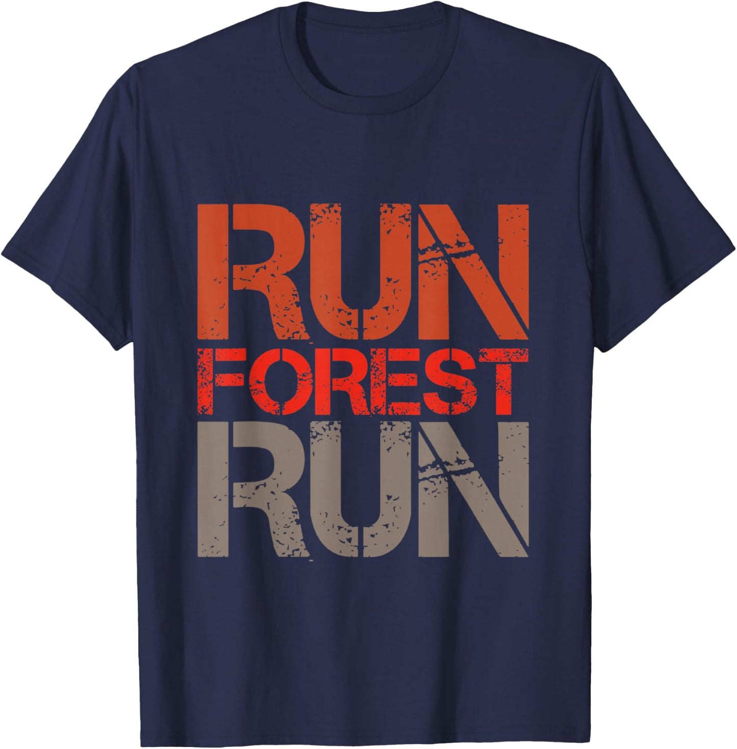 Logger Woodsman Vintage Run Forest Run Lumberjack Chainsaw T-Shirt - T-Shirt | Navy