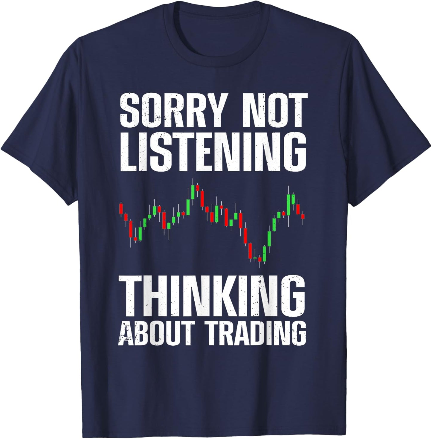 Cool Stock Market Women Stock Trading Candlestick T-Shirt - T-Shirt | Navy