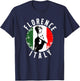 Vintage David Sculpture In Florence Tuscany With Italy Flag T-Shirt - T-Shirt | Navy