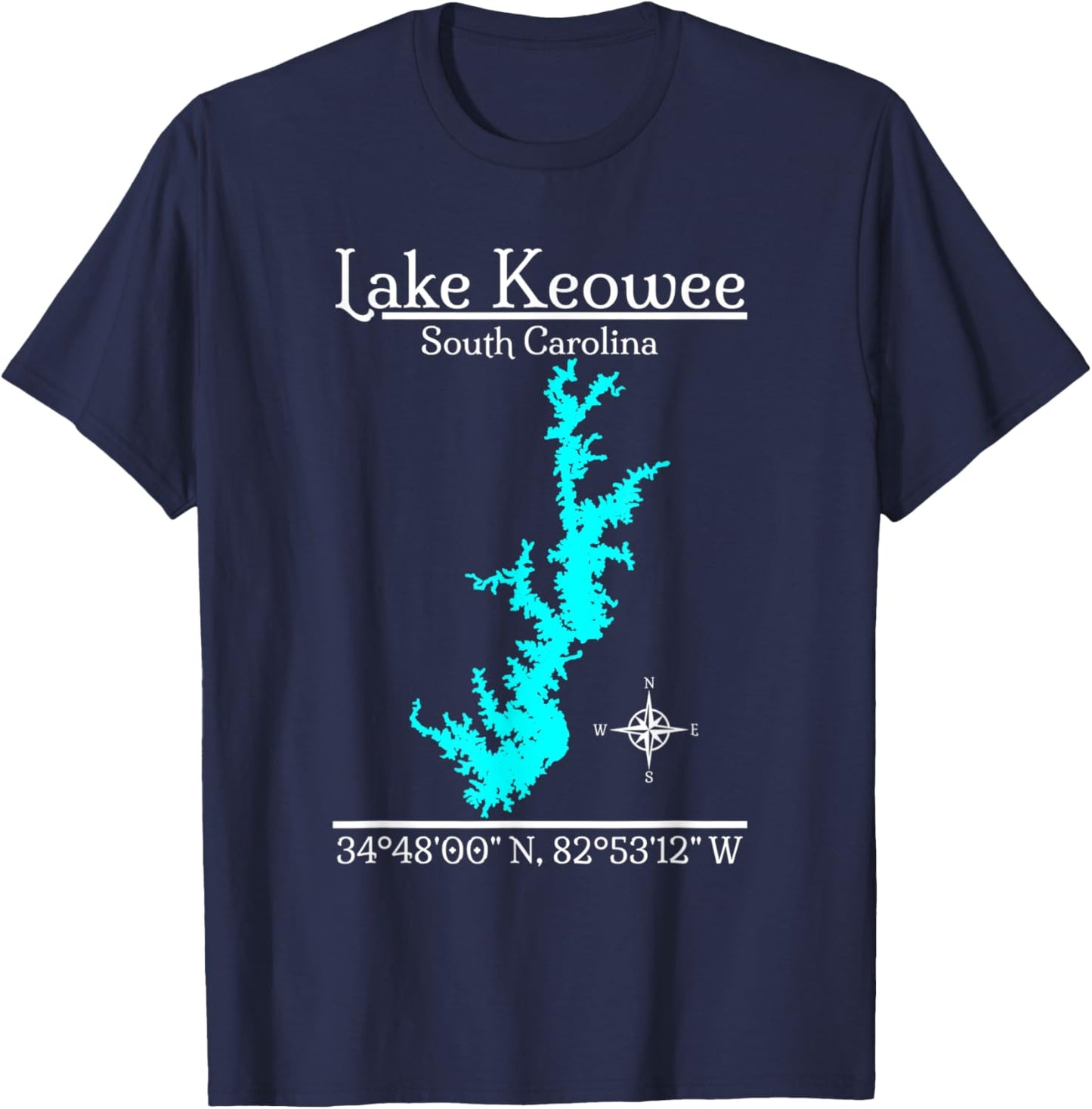 Lake Keowee - South Carolina T-Shirt - T-Shirt | Navy