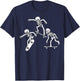 Skateboarding Skeletons Halloween Skater Boys Kids Skate T-Shirt - T-Shirt | Navy