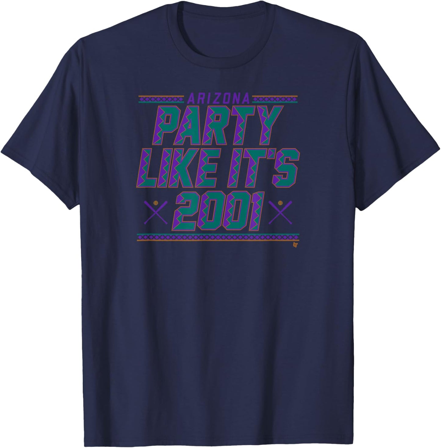Party Like It's 2001 - Arizona Baseball T-Shirt - T-Shirt | Navy