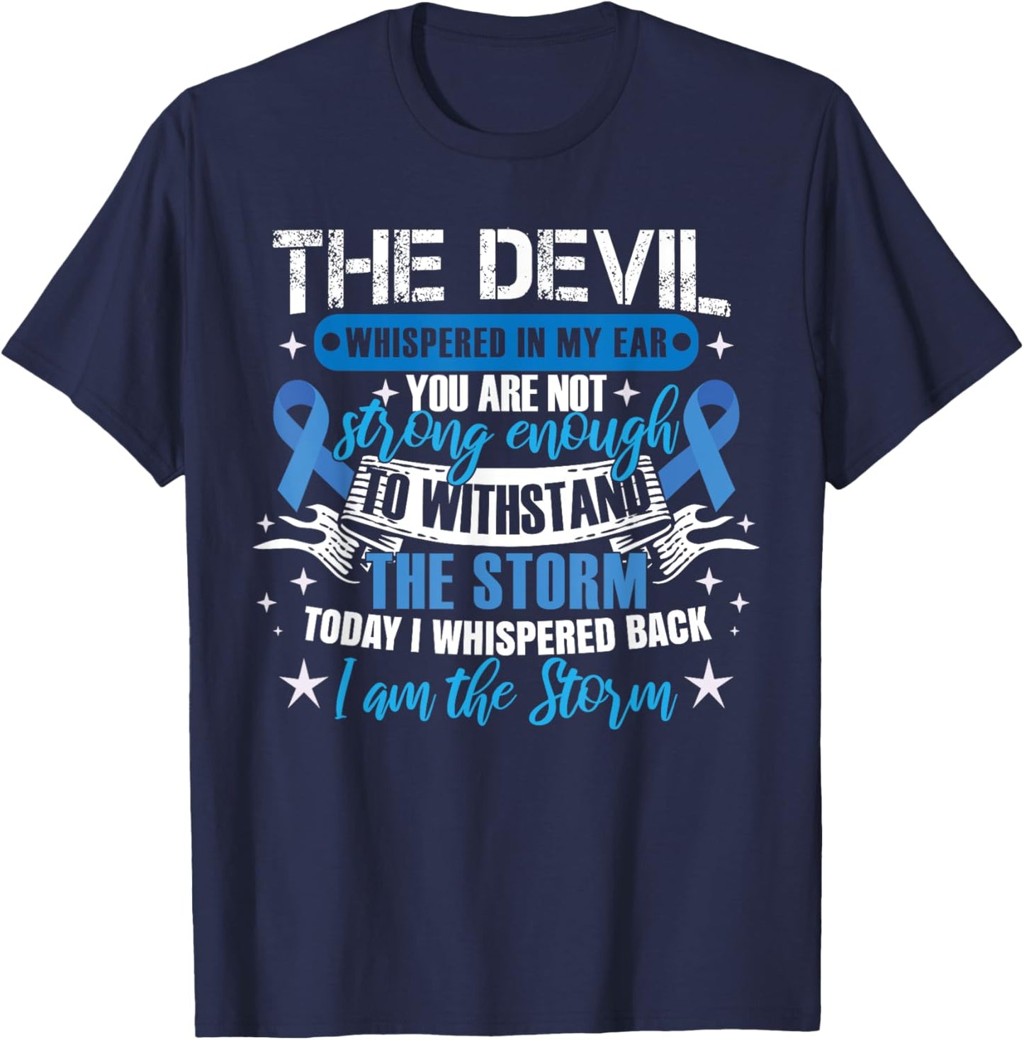 Colon Cancer Warrior T-Shirt - T-Shirt | Navy