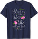 God Is Within Her She Will Not Fail Psalm 46:5 Christian T-Shirt - T-Shirt | Navy
