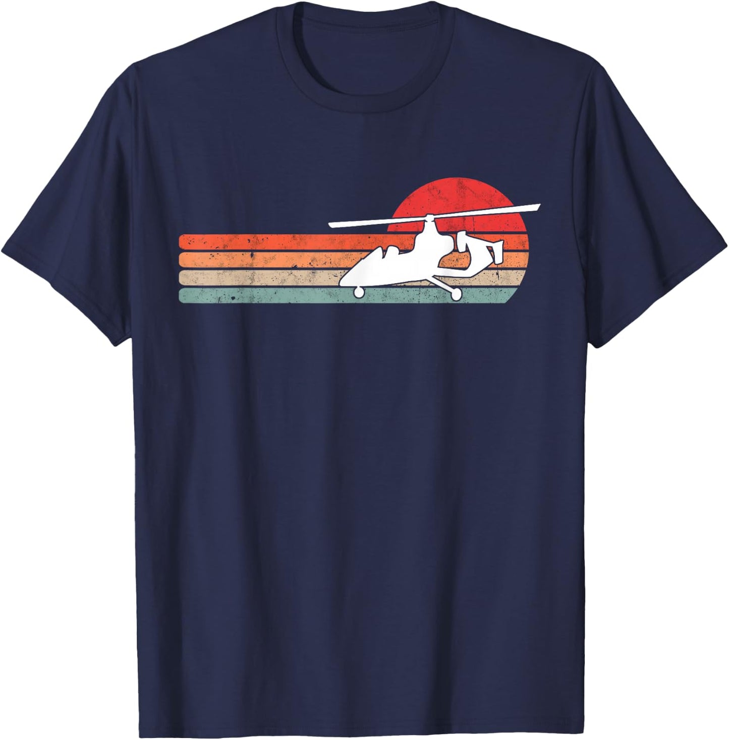 Gyrocopter Retro Autogyro Vintage T-Shirt - T-Shirt | Navy