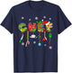 Buffalo Plaid Xmas Chef Christmas Men Women Funny Matching Holiday Costume T-Shirt - T-Shirt | Navy