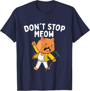 Don't Stop Meow - Cat Lover Pet Lover Kitten Kitty T-Shirt - T-Shirt | Navy