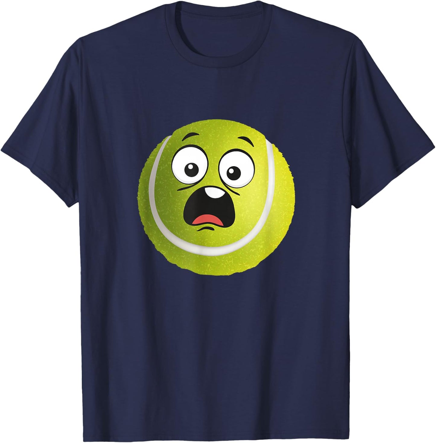 Sad Tennis Ball - Racket Sports Tournament T-Shirt - T-Shirt | Navy