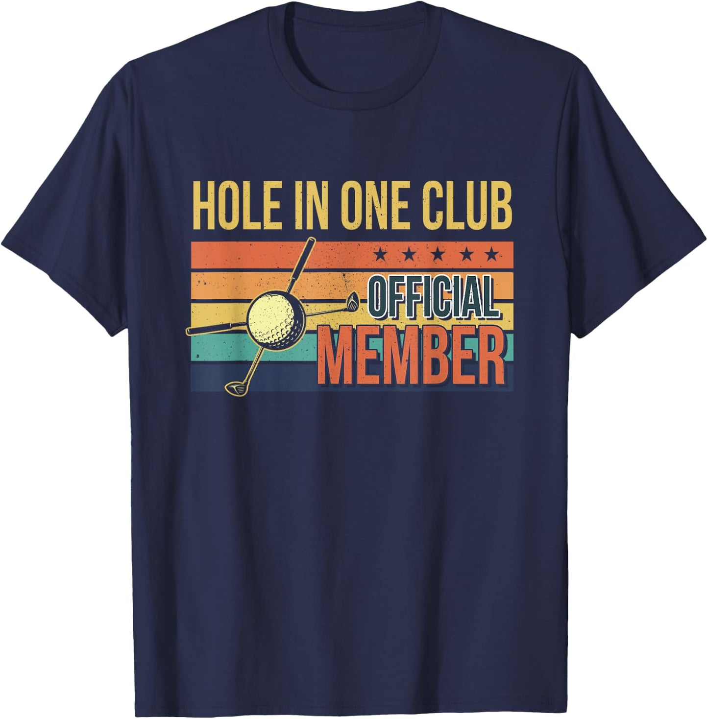 Funny Hole In One Golf Dad & Cart Golfer T-Shirt - T-Shirt | Navy