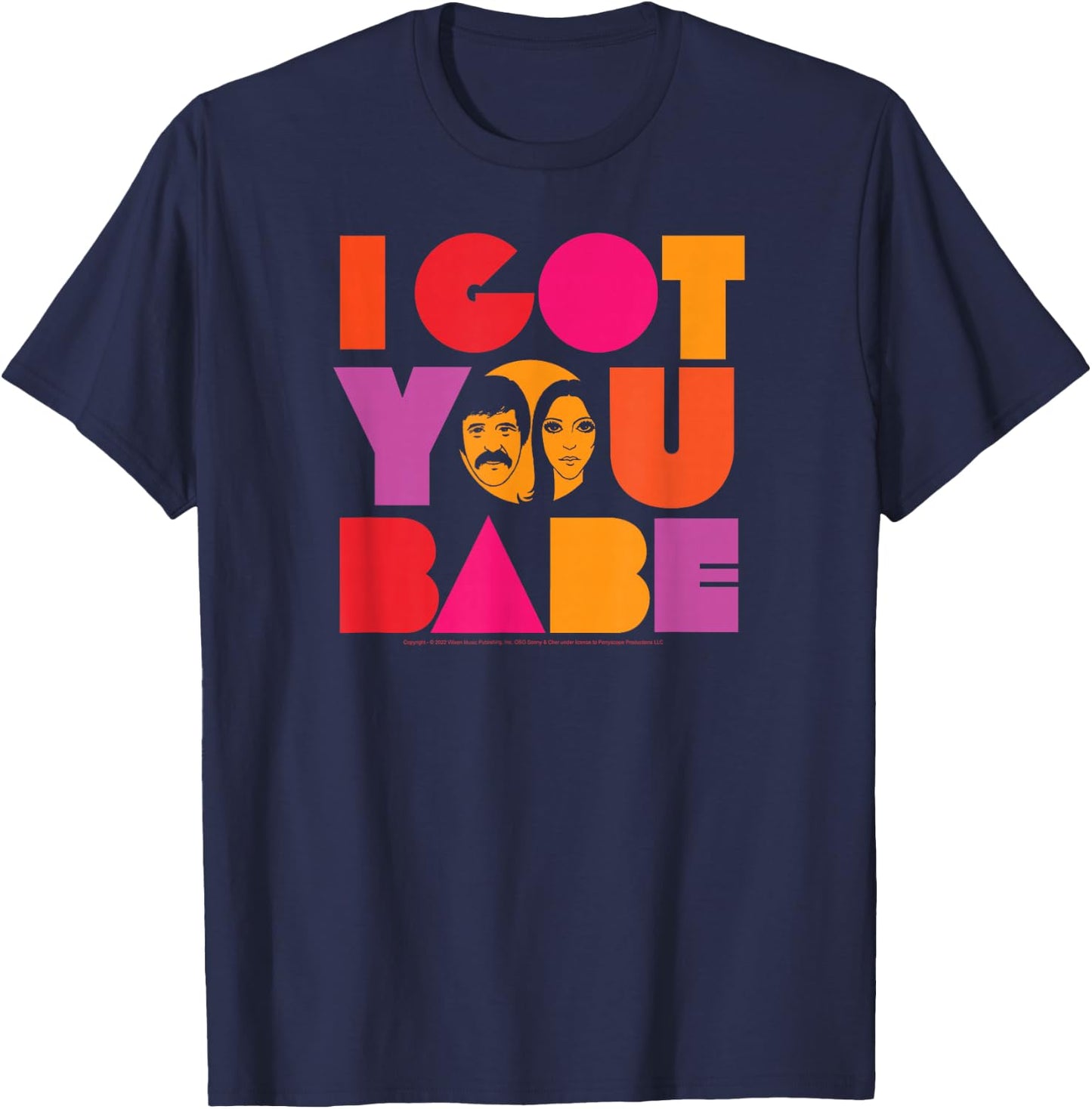 Sonny & Cher - I Got You Babe T-Shirt - T-Shirt | Navy