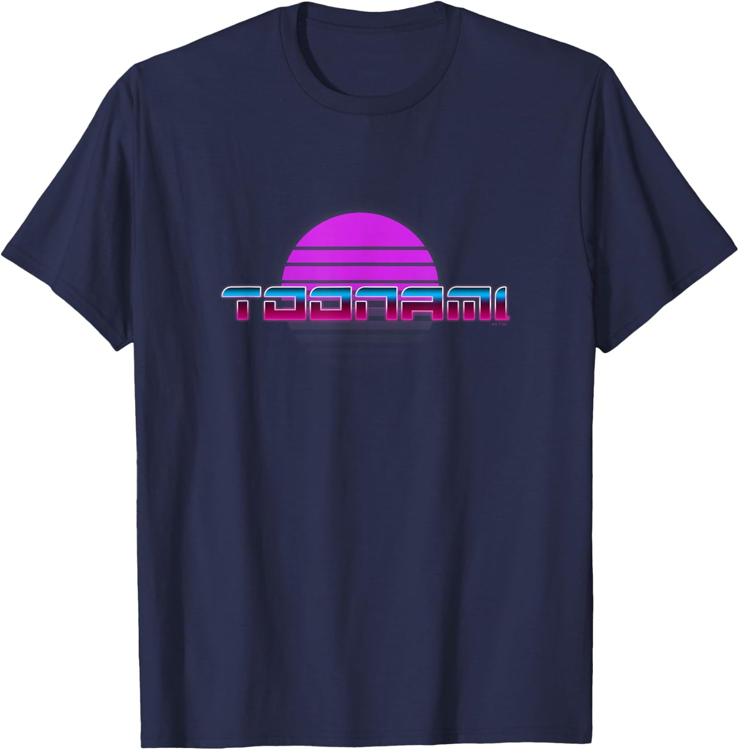 Toonami Retro Shutter Sun Neon Logo T-Shirt - T-Shirt | Navy