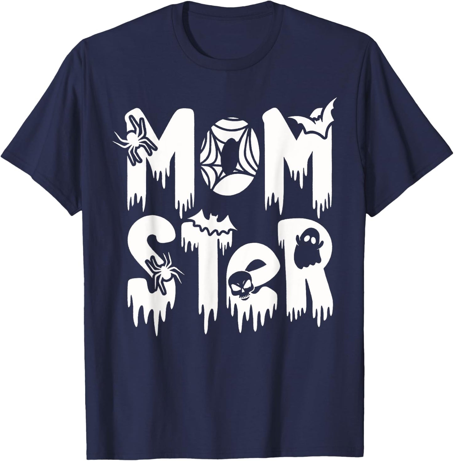 Funny Momster Halloween Mom Costume Dadcula Family matching T-Shirt - T-Shirt | Navy