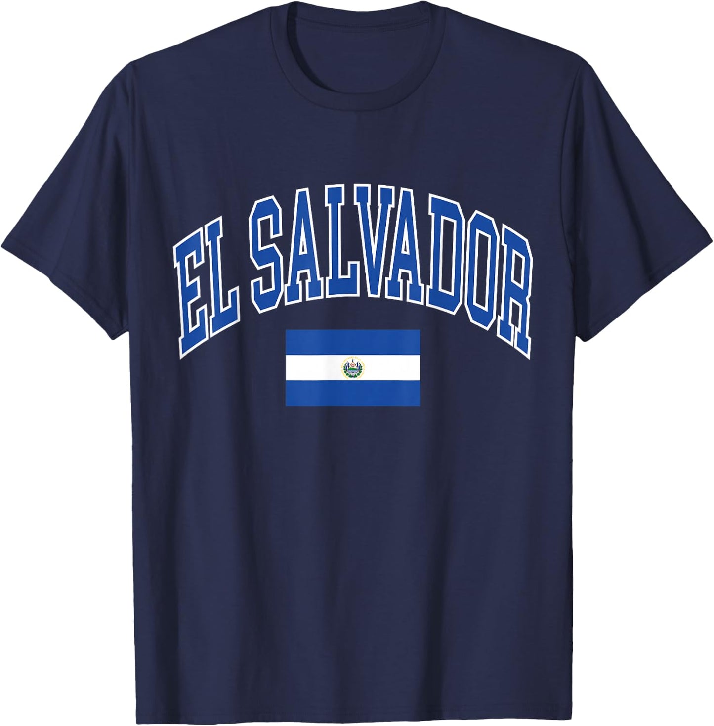 El Salvador Flag T-Shirt - T-Shirt | Navy