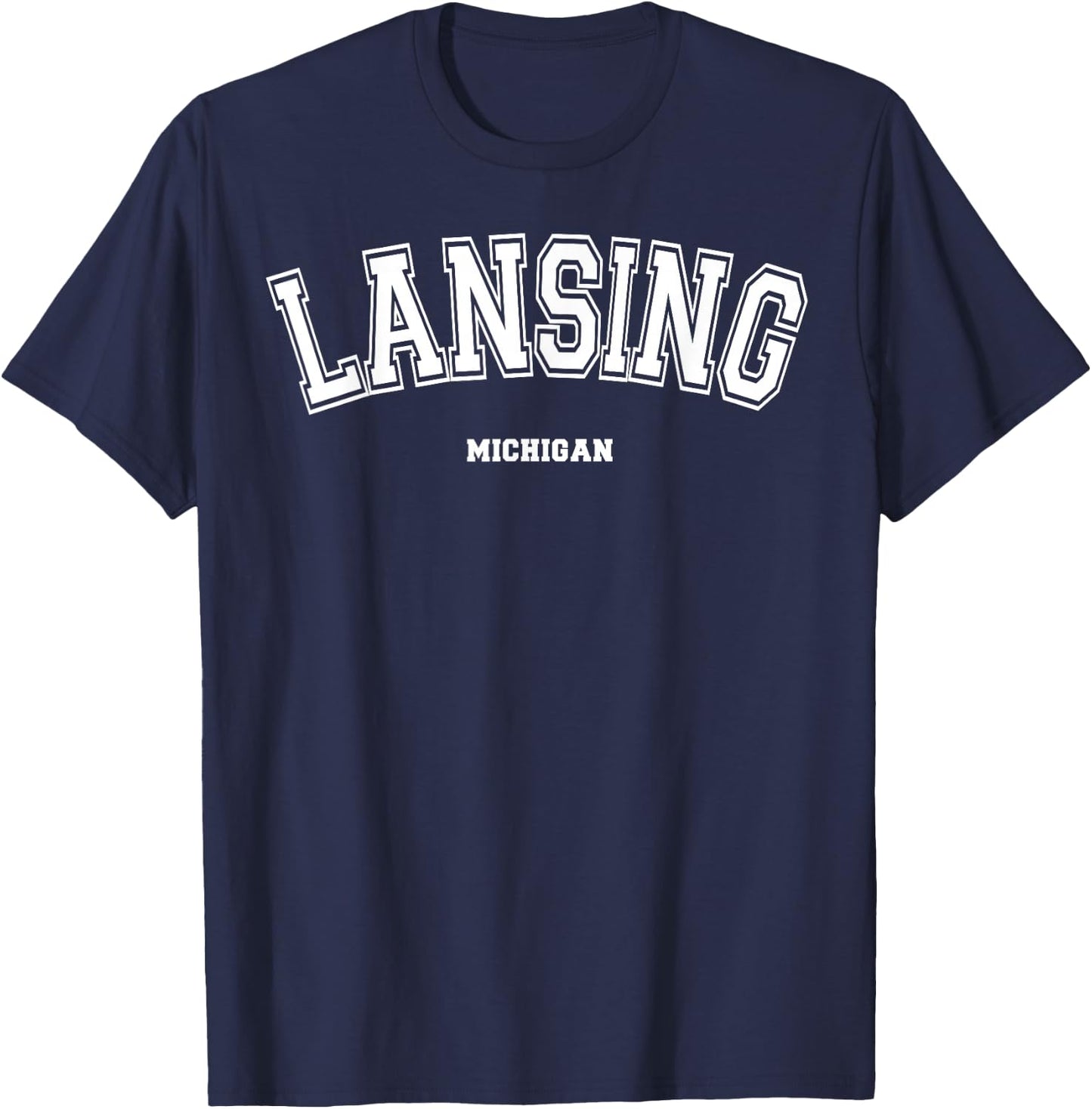 Lansing Michigan T-Shirt - T-Shirt | Navy