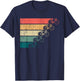 Vintage Minimalistic Cycling Funny Biking Bicycle Enthusiast T-Shirt - T-Shirt | Navy