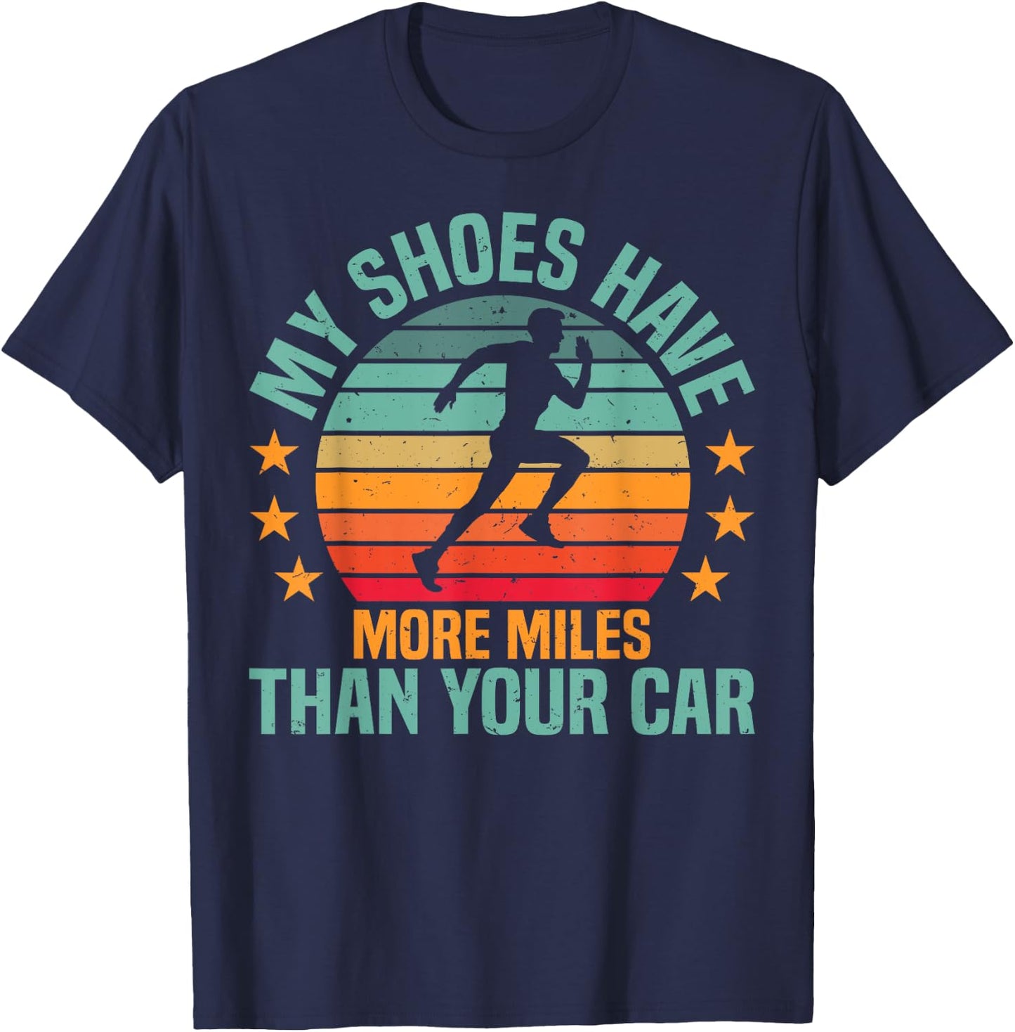 Runner, funny running, jogging T-Shirt - T-Shirt | Navy