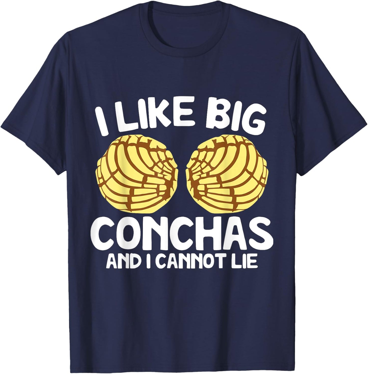 Conchas Pan Dulce Latina Mexican Mujer Concha Pastry T-Shirt - T-Shirt | Navy