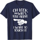 Oh Look My Wife's Last Nerve I Want To Touch It T-Shirt - T-Shirt | Navy