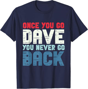 First Name Dave Personalized T-Shirt - T-Shirt | Navy