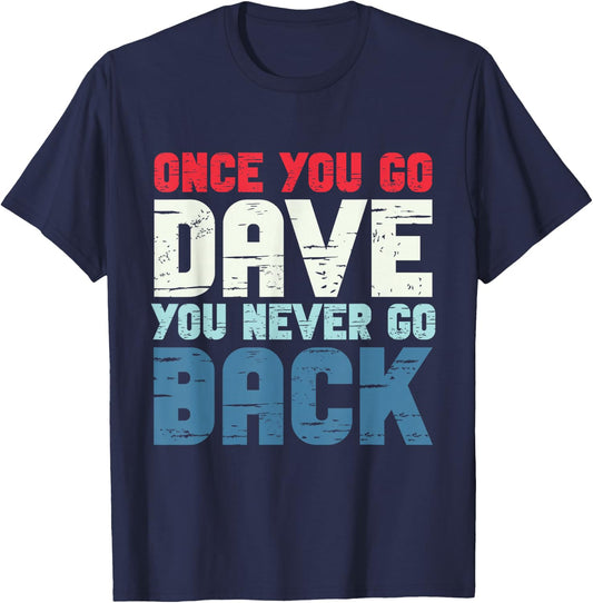 First Name Dave Personalized T-Shirt - T-Shirt | Navy