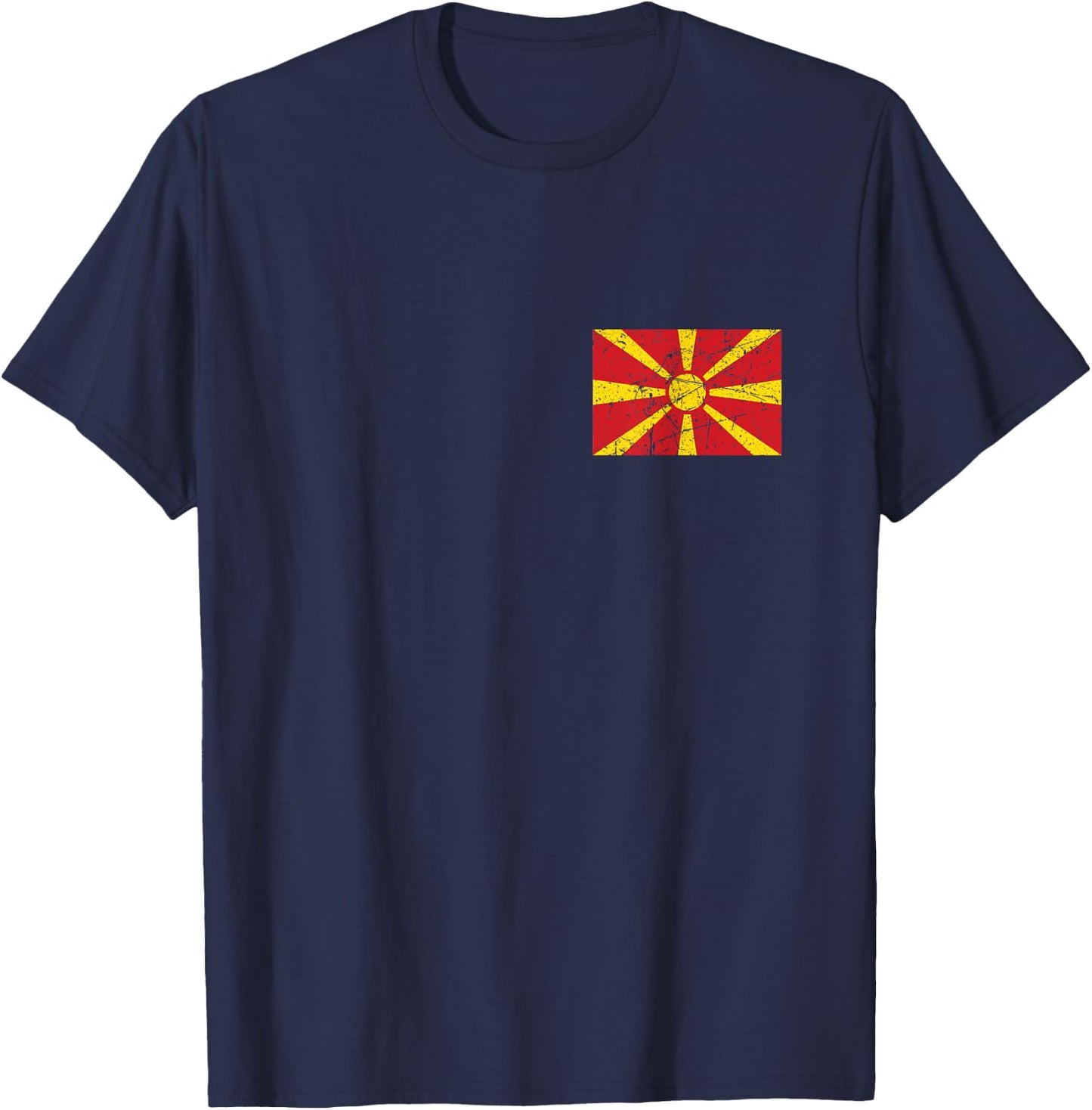 North Macedonia Flag Macedonia Gifts Men Women Kids Boy Girl T-Shirt - T-Shirt | Navy