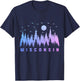 We Love Wisconsin - The Badger State -Adults Black Cotton Small Short Sleeve Nature/Hiking T-Shirt - T-Shirt | Navy