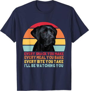 Every Snack You Make Dog Black Labrador Lab Retriever Dog Women Girls Kids T-Shirt - T-Shirt | Navy