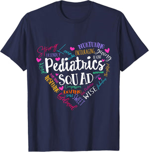 Pediatrics Squad Peds Registered Nurse School PICU Nurses T-Shirt - T-Shirt | Navy