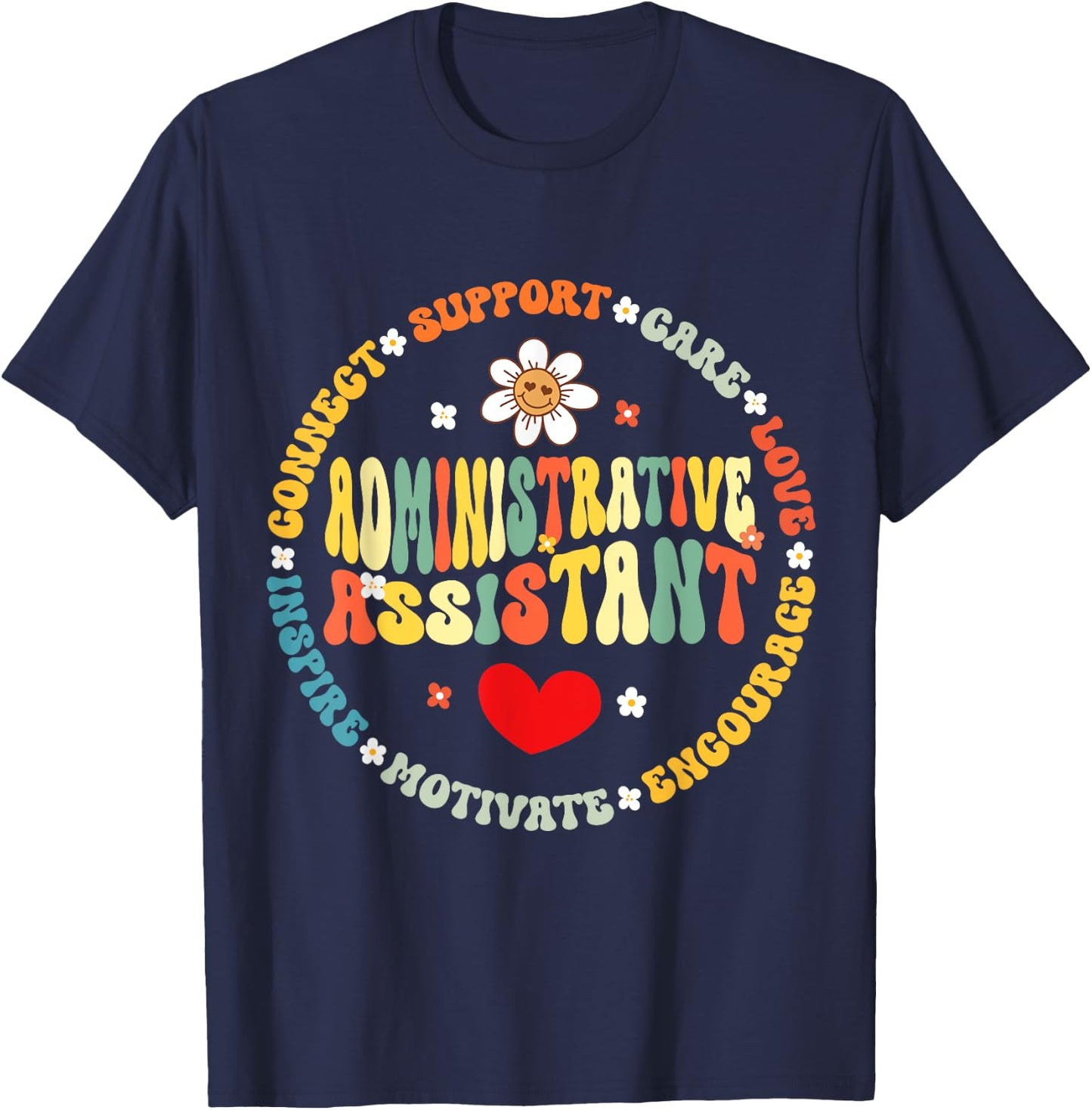 Admin Assistant School Administrative Assistant Life T-Shirt - T-Shirt | Navy